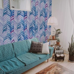 Watercolor Herringbone  | Removable Wallpaper | Exclusive Wall Mural |  Premium Wall Art |  Express Shipping |  #291