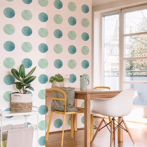 Watercolor- Dots  | Removable Wallpaper | Exclusive Wall Mural |  Premium Wall Art |  Express Shipping |  #340