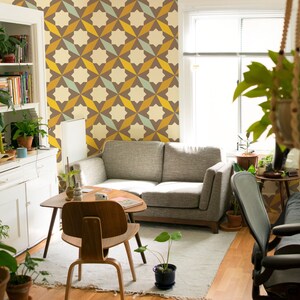 Abstract Retro Geometric | Removable Wallpaper | Exclusive Wall Mural |  Premium Wall Art |  Express Shipping |  #367