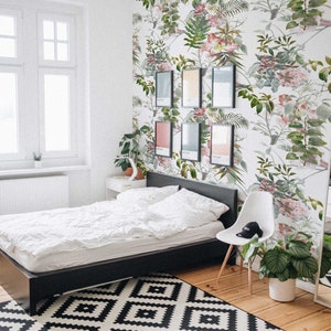 Pastel Flowers  | Removable Wallpaper | Exclusive Wall Mural |  Premium Wall Art |  Express Shipping |  #374