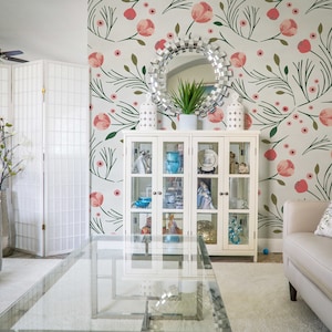 Flowers | Self-Adhesive Wallpaper | Wall mural | Kids Room | Wall Decor | Express Shipping |  #224