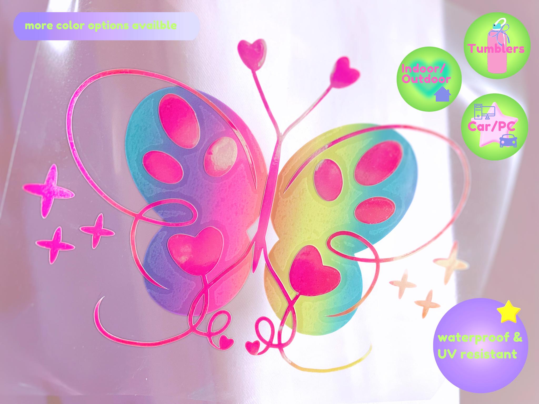 Custom butterfly sticker | Customize your own | Cute Sticker l Y2K | Waterproof | Car decals | Tumbler Decals | Personalized decals
