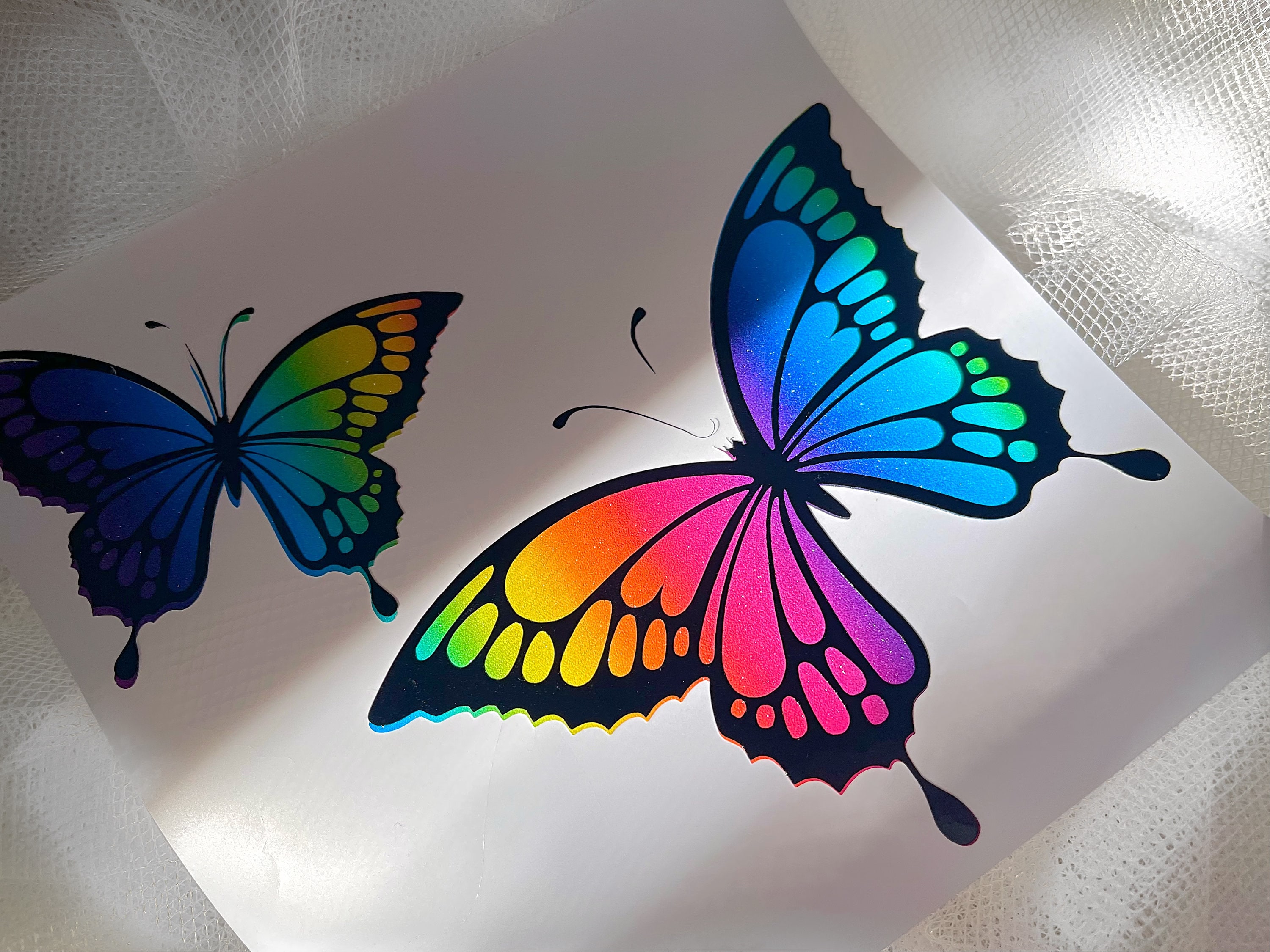 Holographic Butterflies Sticker #1