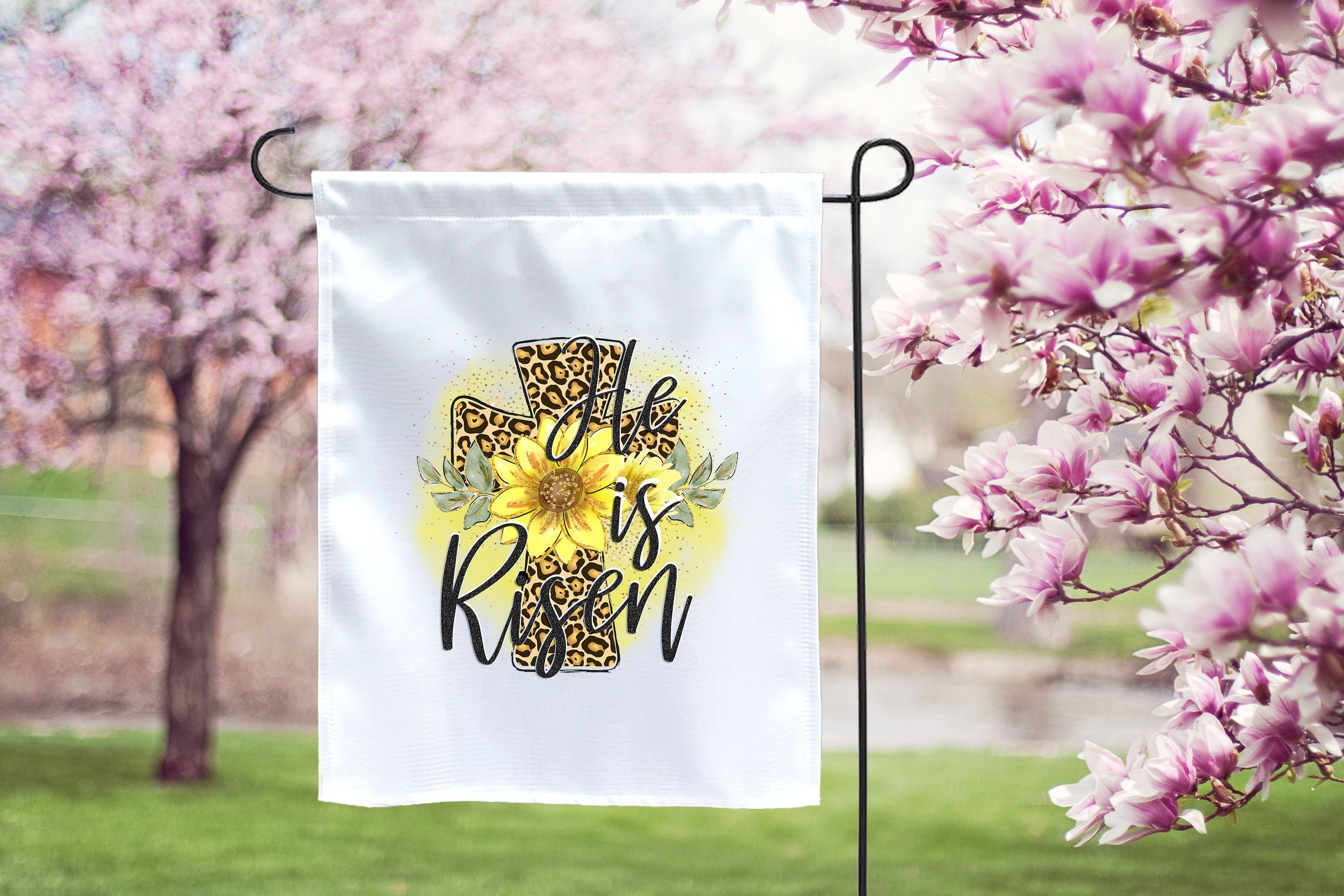 Está ábate bandera del jardín bandera del jardín de la cruz | Etsy