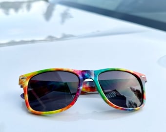 Tie Dye Pride Sunglasses, Seattle Pride