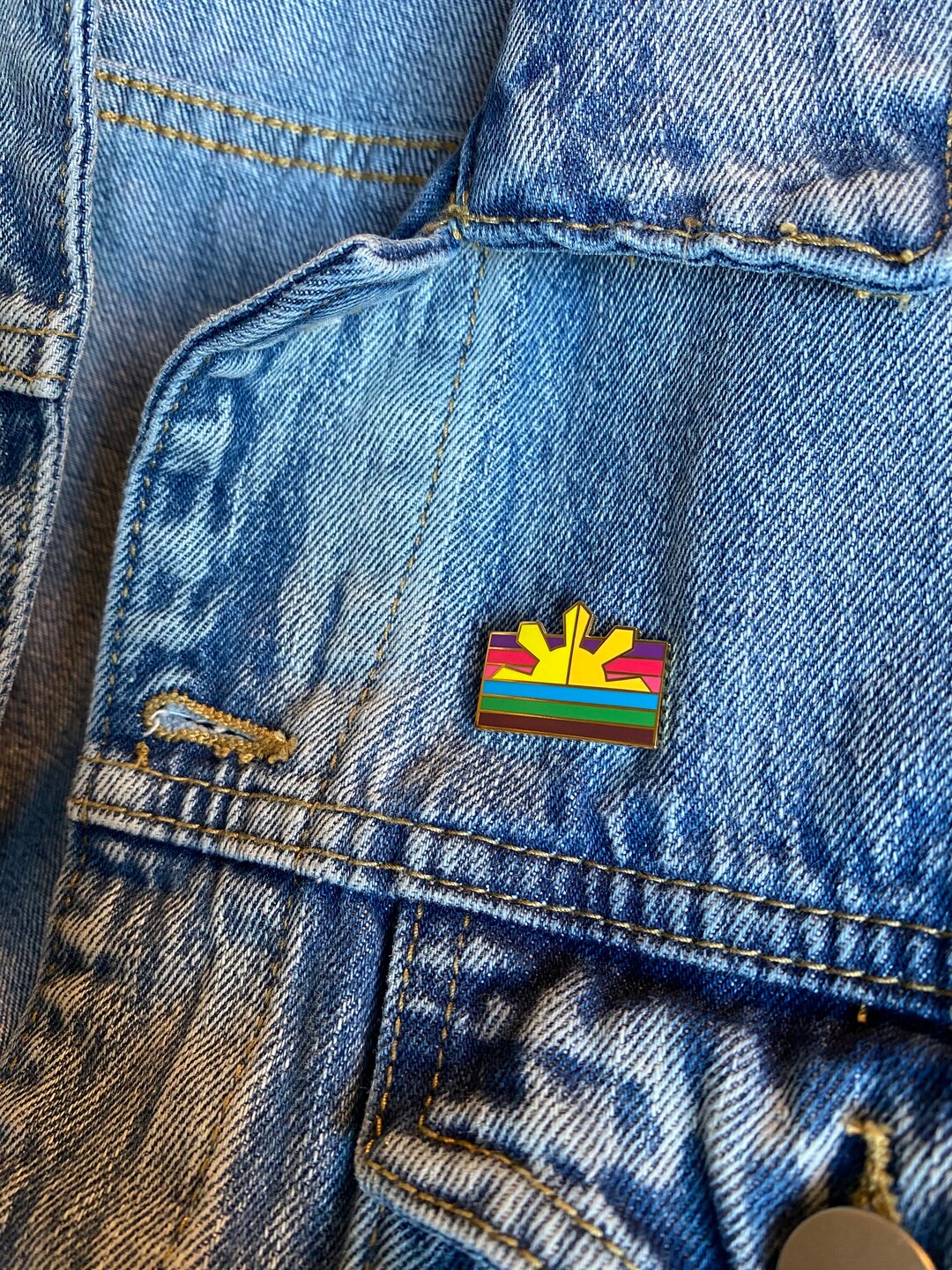 Filipino Sunrise Pride Pin Etsy