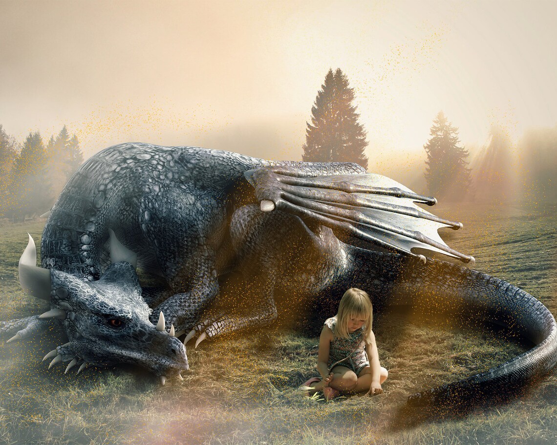 85 Realistic dragon overlays dragon clipart fantasy creatures Etsy