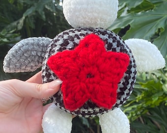 Handmade Velvet Bucky Barnes/Winter Soldier Crochet Turtle Plushie Stuffed Animal