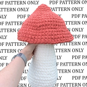 Crochet Mushroom Pillow PATTERN