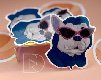 Frenchie Mom Gifts Cute Sticker Dog | Frenchie Bulldog Dog Lover Designs Dog Sticker | French Bulldog Frenchie Art Puppy Sticker| FRENCHIE