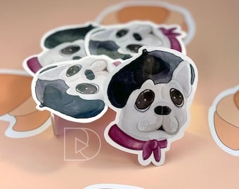 Bulldogge Frenchie Art Welpe Aufkleber | Frenchie Bulldog Hundeliebhaber Designs Hundeaufkleber | Frenchie Mom Geschenke Niedlicher Aufkleber Hund | FRANZÖSISCH