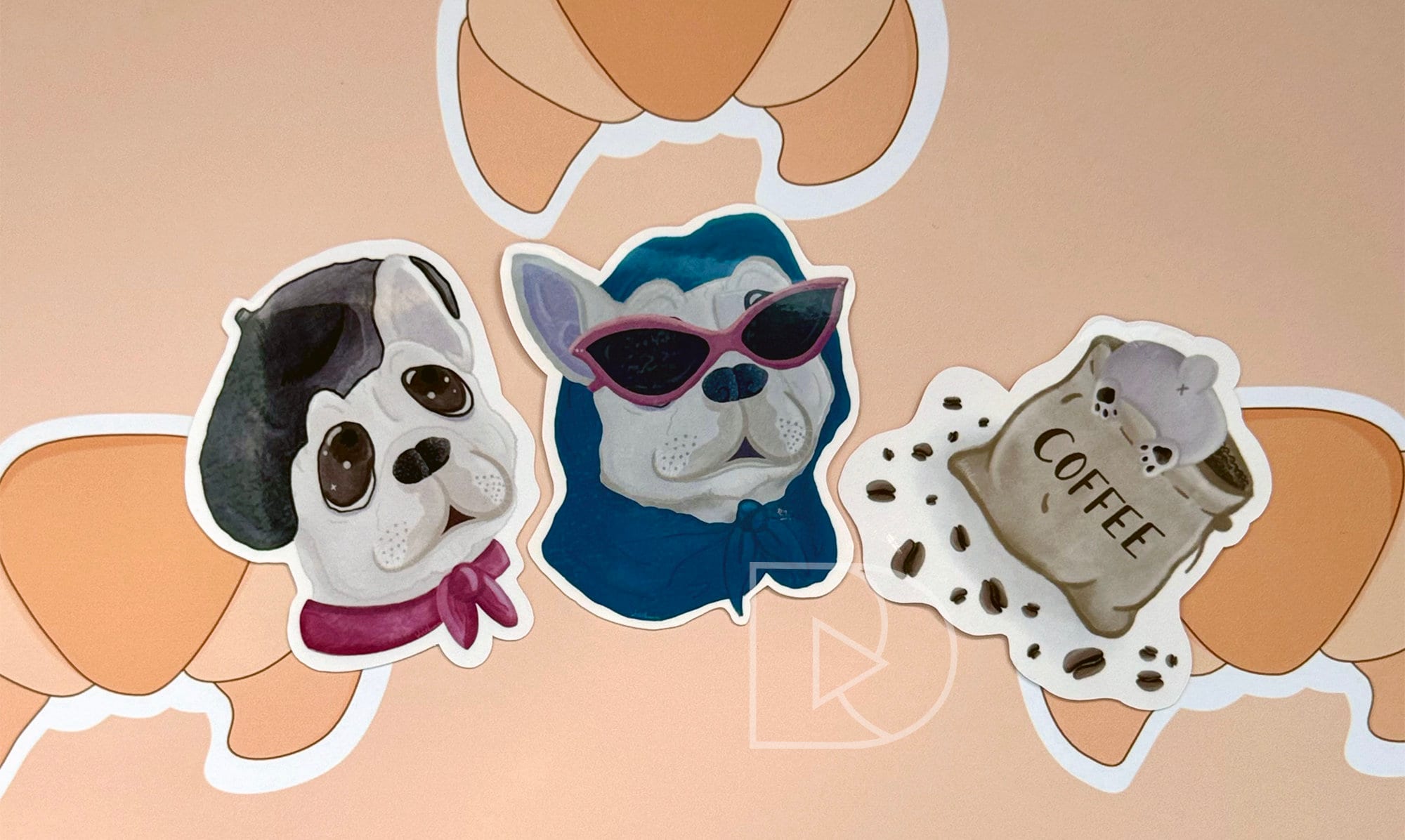 French Bulldog Cute Sticker Pack Frenchie Bulldog Dog - Etsy