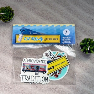 Rhode Island-stickerpakket schattig | Geïllustreerd stickerpakket met vinylstickers | Rhode Island Art Home State stickerpakket planner | RISTKR