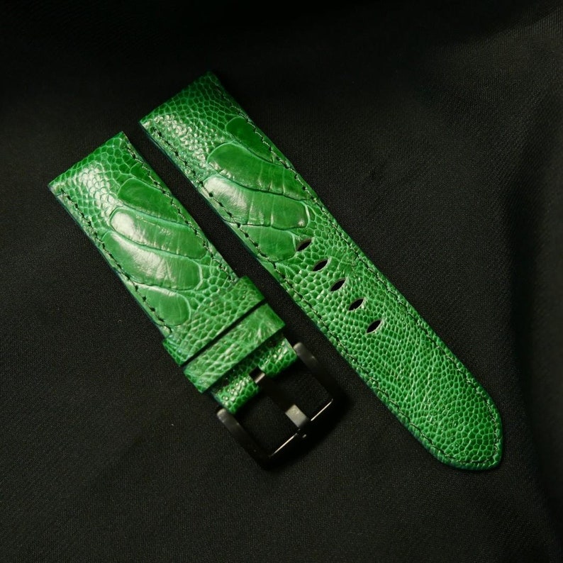 Apple watch strap Ostrich leather strap for Apple watch Etsy