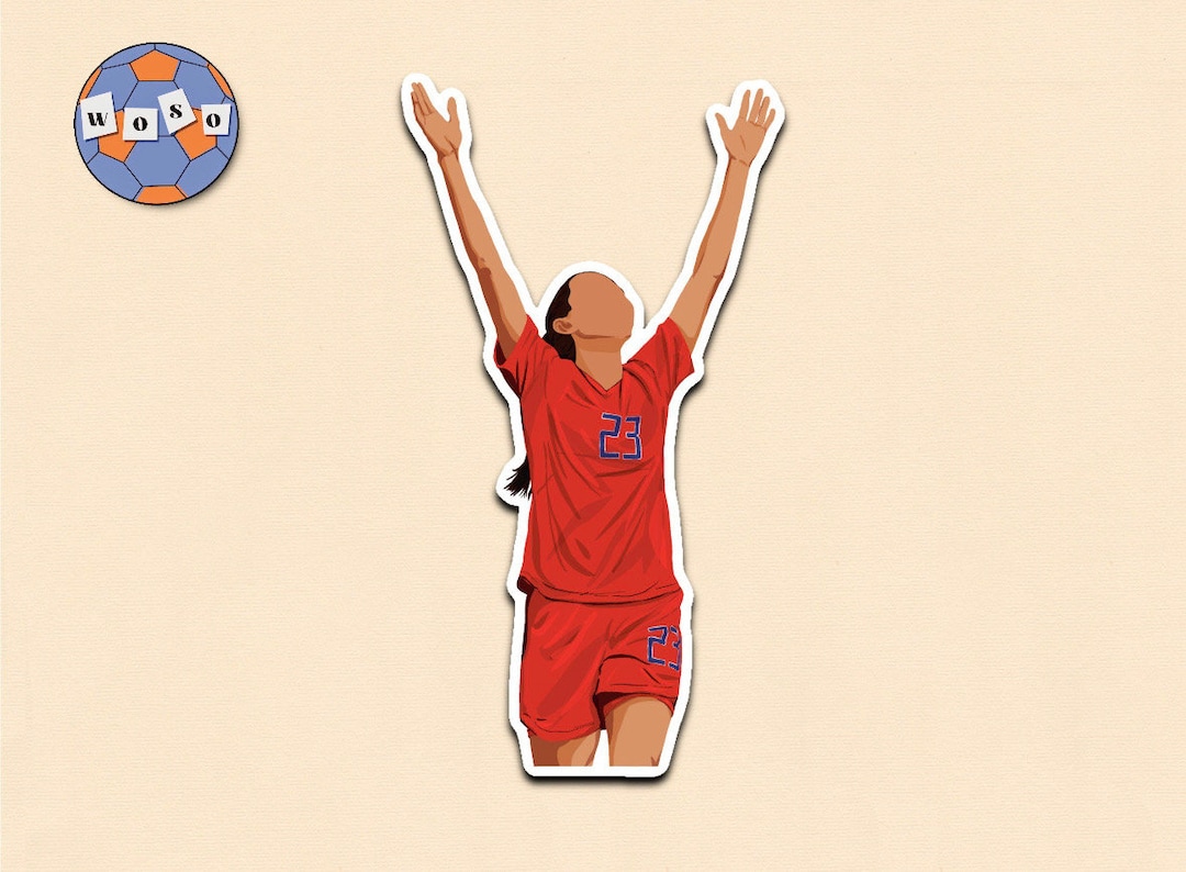 Christen Press celebrating a goal