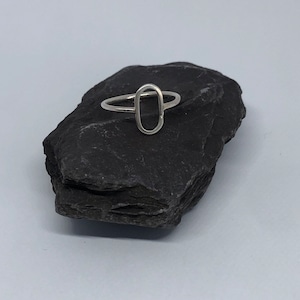 Handmade open oval ring