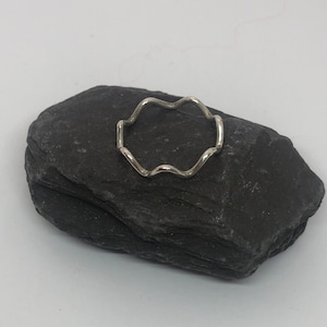 Sterling silver zigzag ring