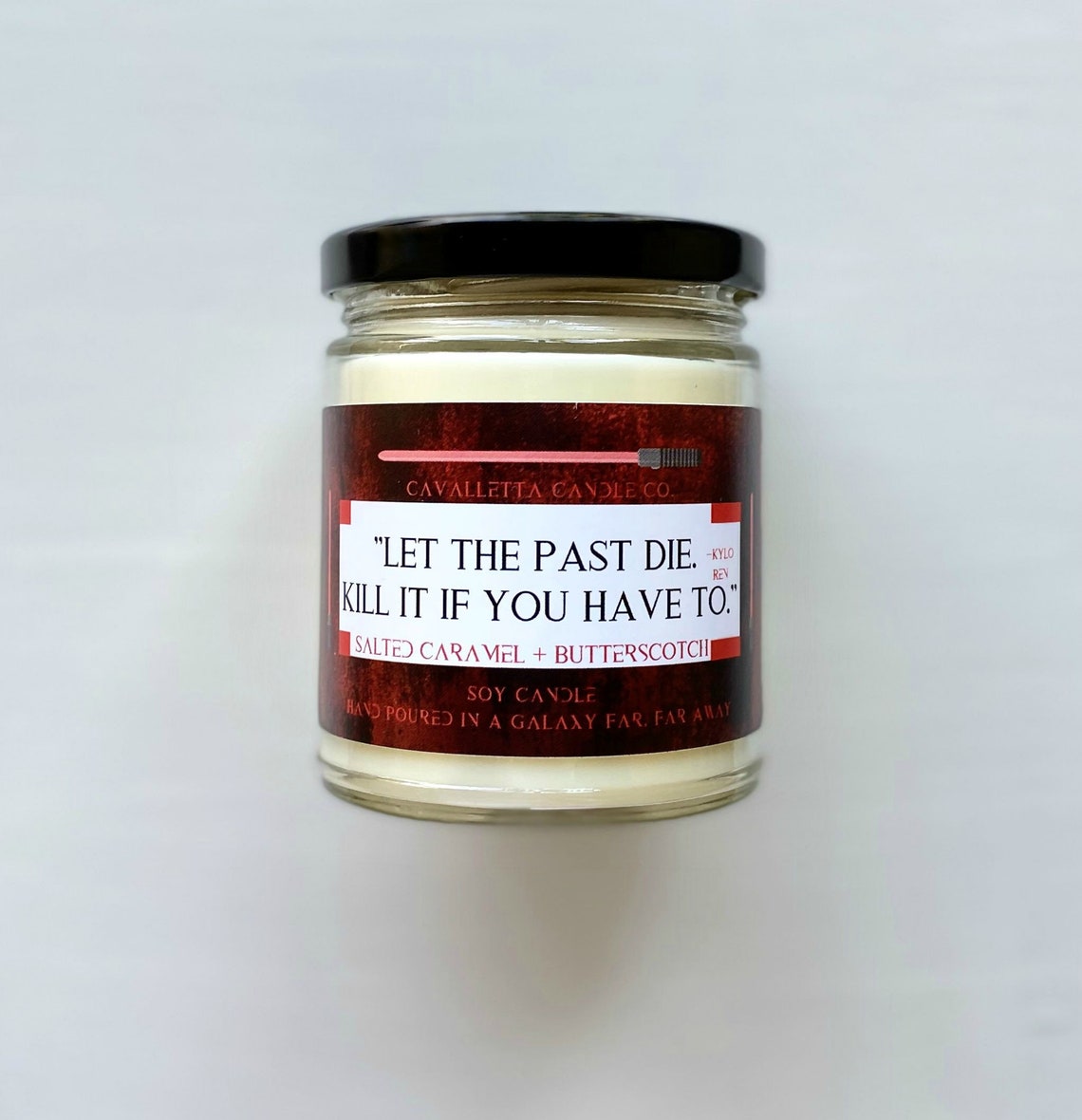 Kylo Ren Inspired Candle Salted Caramel & Butterscotch Etsy