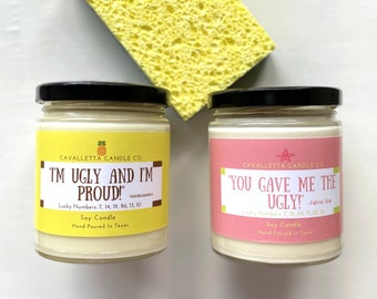Ugly & Proud Soy Candles: Sponge Candle, Character Candle
