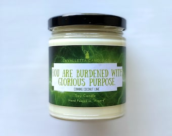 Hero Inspired Candle - Coconut Lime Candle - Mischief Candle - Glorious Purpose - Soy Wax Candle - Infinity Stone