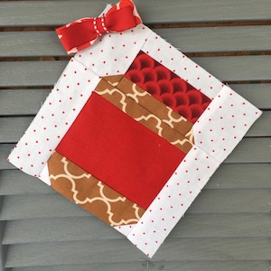 Jar PDF Quilt Block Pattern: - Enthält Anweisungen für fertige Blöcke mit 6 Zoll und 12 Zoll
