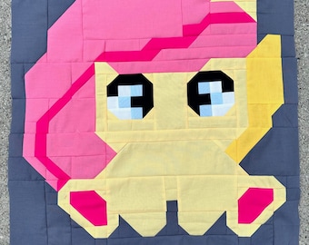 Butterfly Pony PDF Quilt Block Pattern: Includes Instructions for 24" Finished