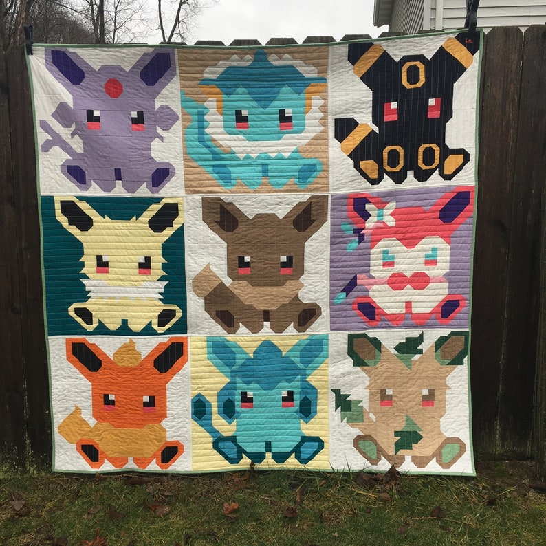 Fox Quilt Block Collection PDF: Innehåller instruktioner för ett 60 cm och ett NYTT 30 cm färdigt block bild 9