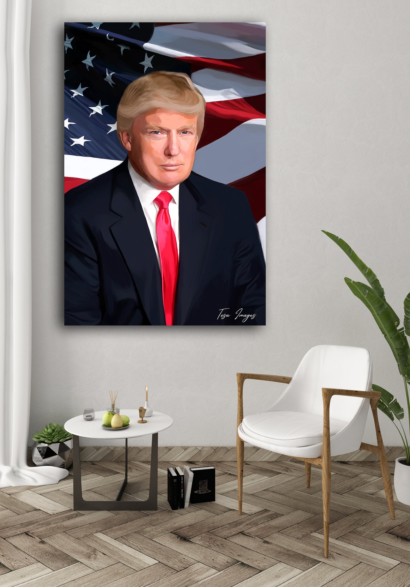 Donald Trump, Portrait, Printable, Wall Art, Gift Ideas, President ...