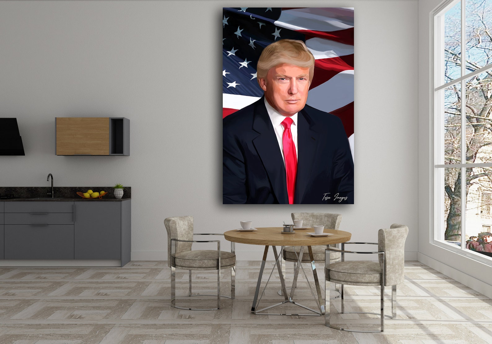 Donald Trump, Portrait, Printable, Wall Art, Gift Ideas, President ...