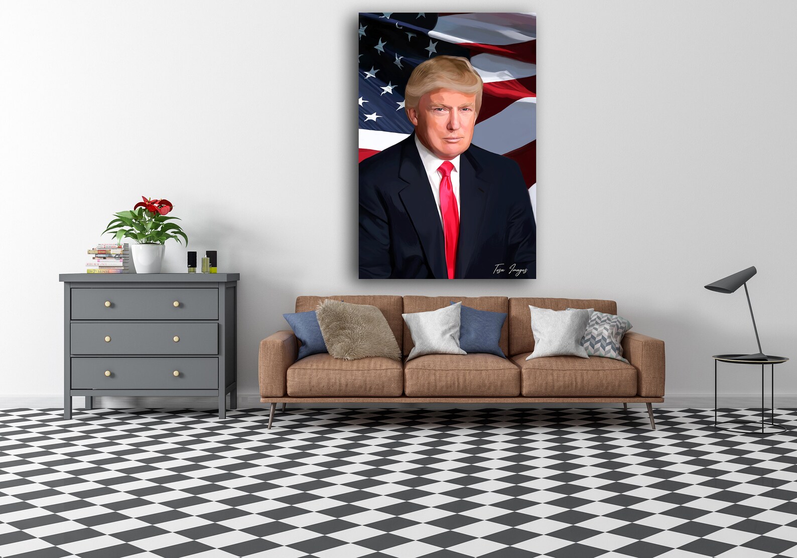 Donald Trump, Portrait, Printable, Wall Art, Gift Ideas, President ...