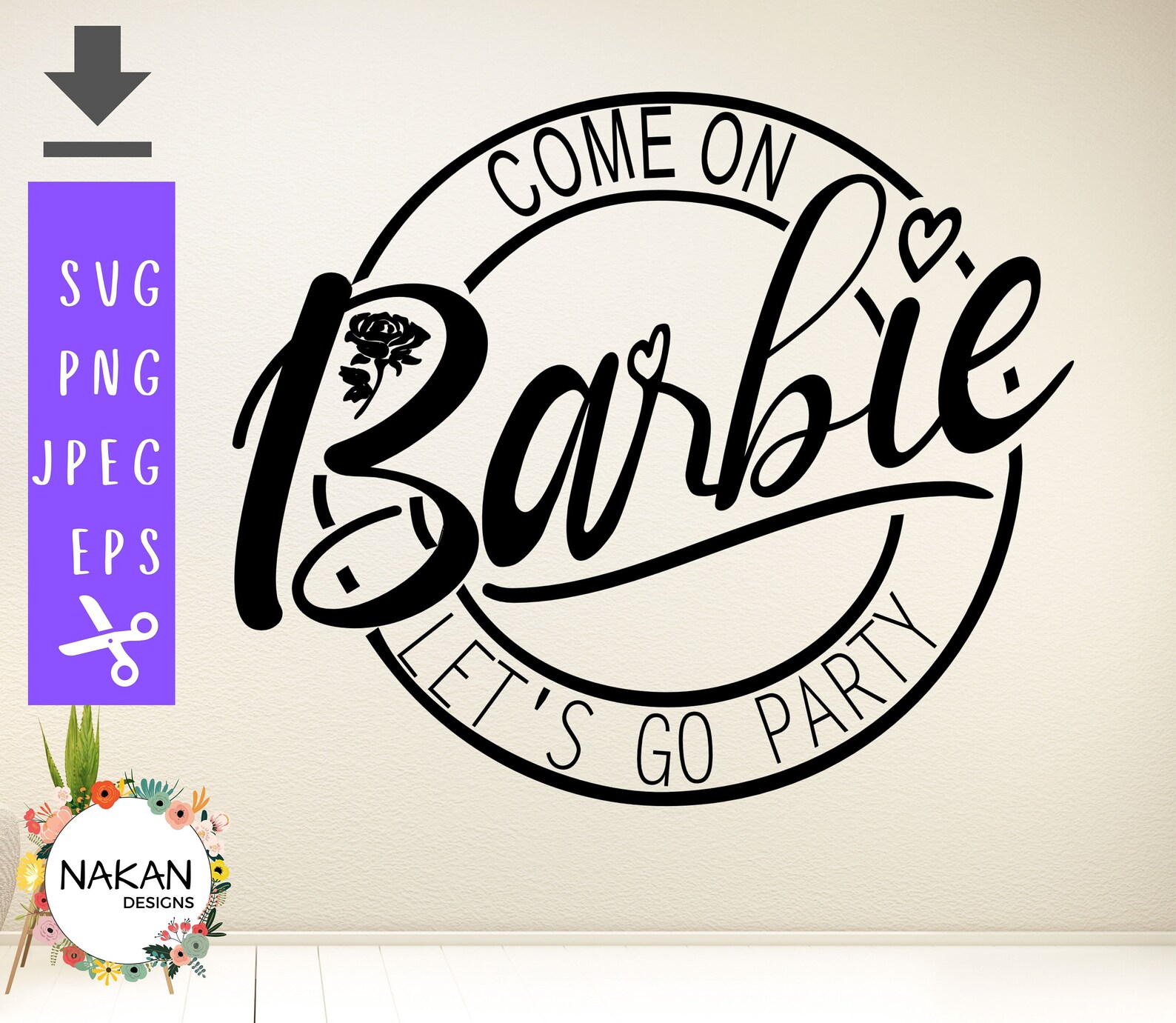 Come on Barbie Lets Go Party SVG PNG - Etsy