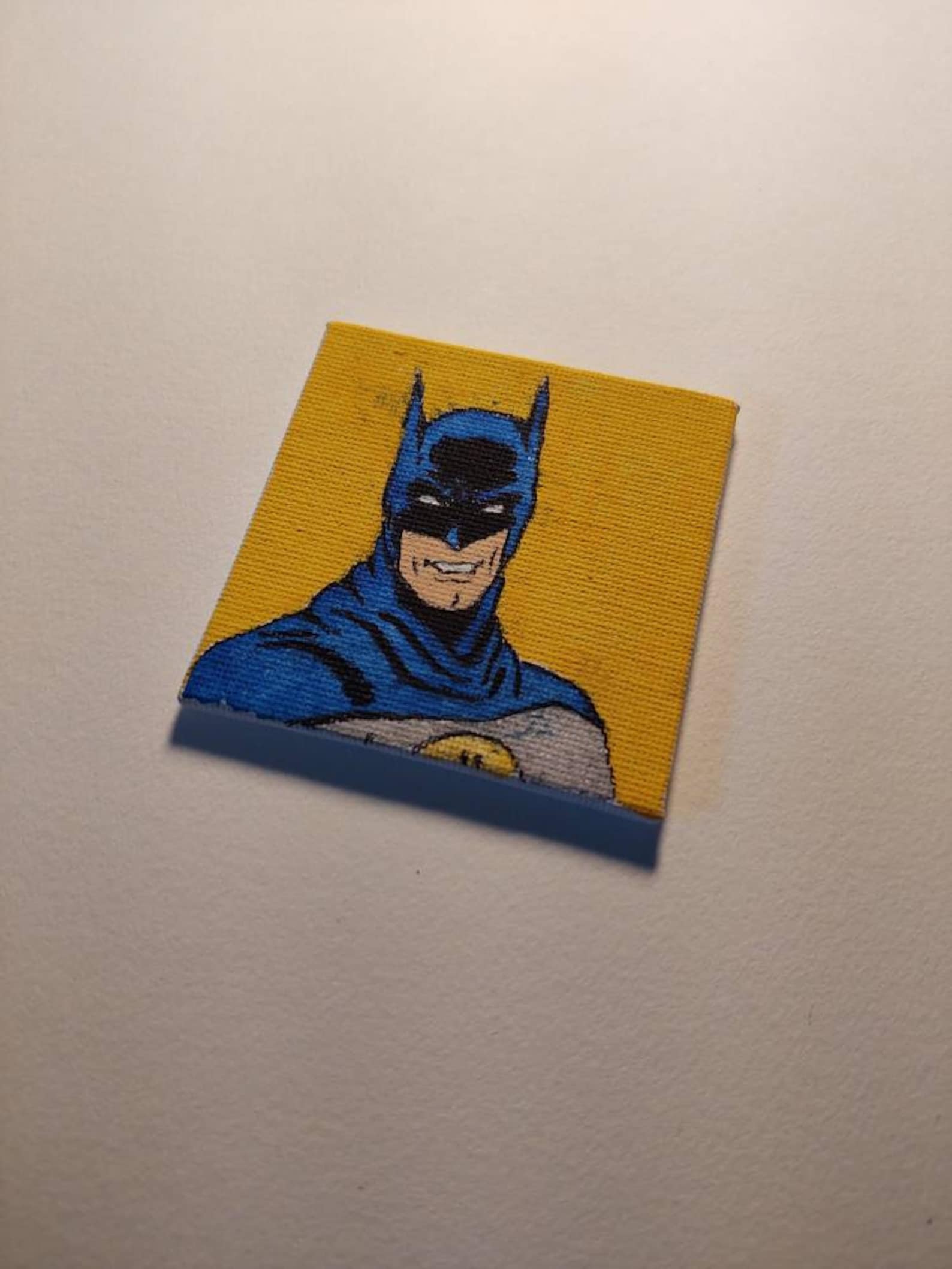 Batman Painting on Mini Canvas Etsy