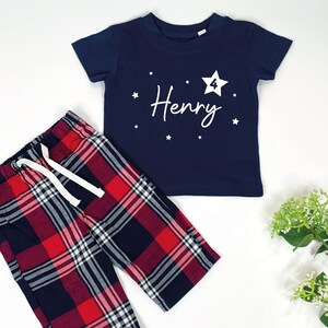 Boys Christmas Pjs Etsy UK