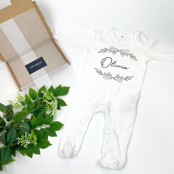 Floral hotsell baby sleepsuit