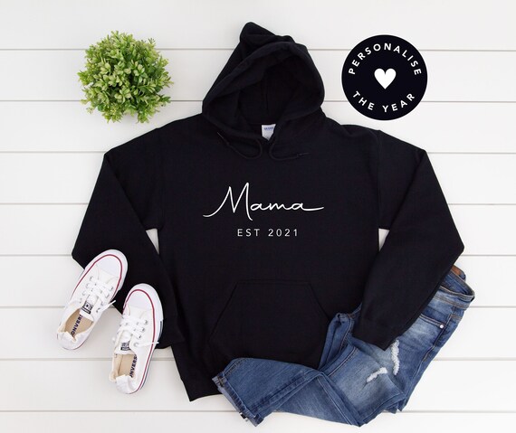 Personalised black hoodie discount
