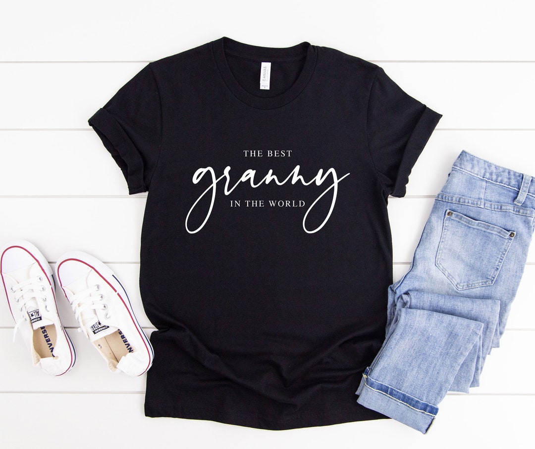 The Best Granny in the World Printed Unisex Tshirt, Gift for Granny