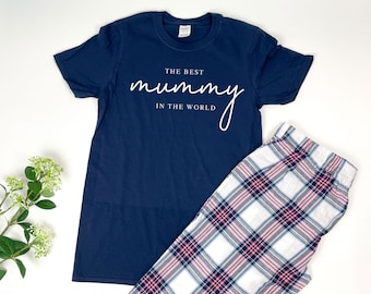 The Best Mummy In The Word Pyjamas Mothers Day Gift, New Mum Gift, Mum Birthday Gift, Mum Pyjamas, Mum Gift, Mum Christmas Gift, Mum to be