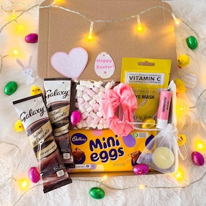 Caixa de presente de Páscoa para entrega pelo correio | Presentes de chocolate Cadbury | Abraço em uma caixa | Cesta de Páscoa | Cesta de chocolates de aniversário | Presente de parabéns