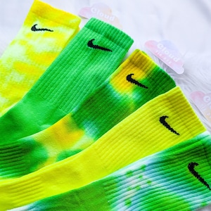 bright green nike socks