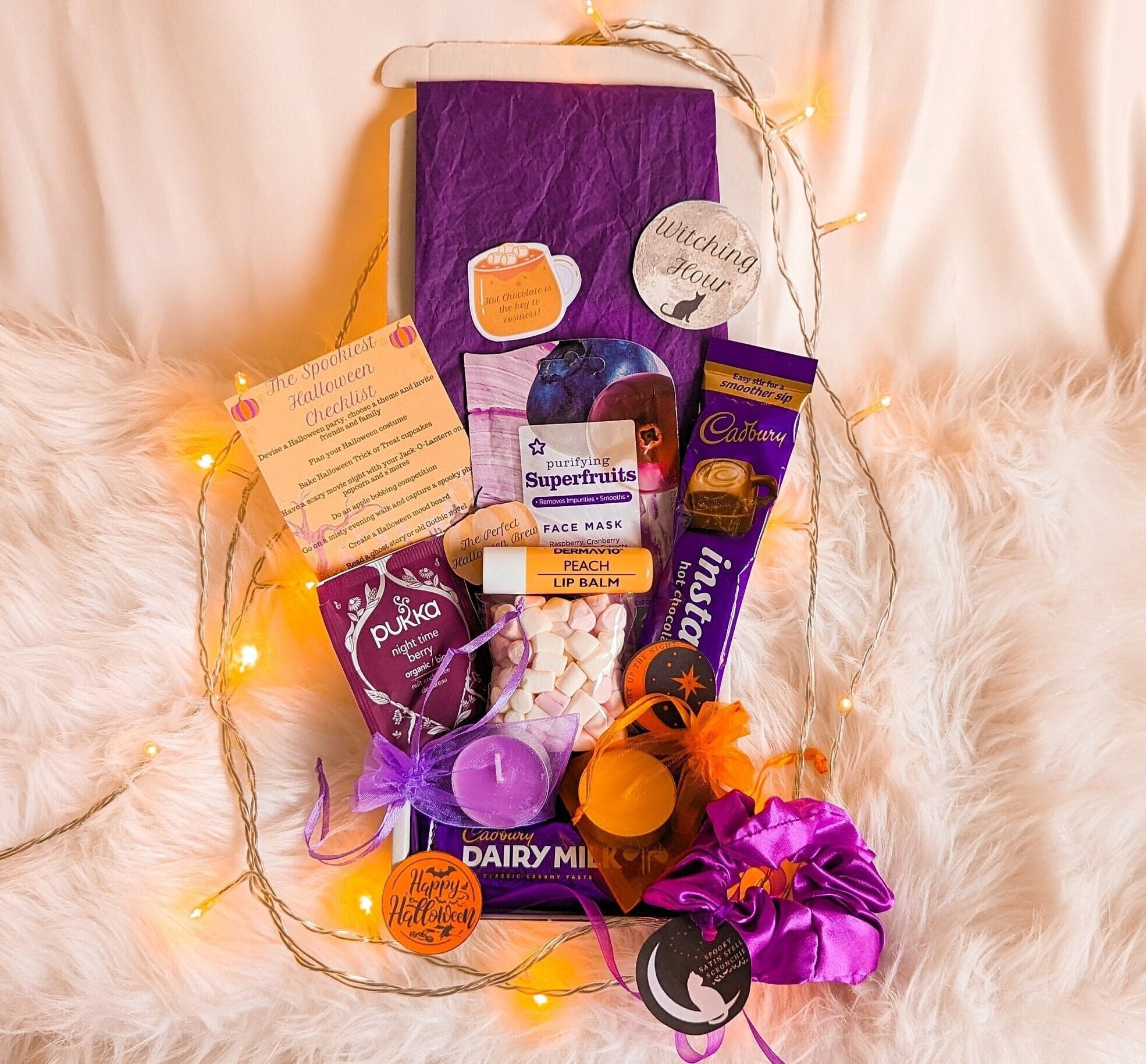 Halloween Letterbox Gift | Orange and Purple Self Care Letterbox