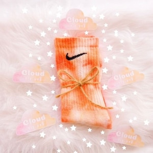 Tie Dye NIKE Socks 'Marble Splash Collection' Pink, Orange, Blue, Green, Purple, Yellow Custom Made image 9