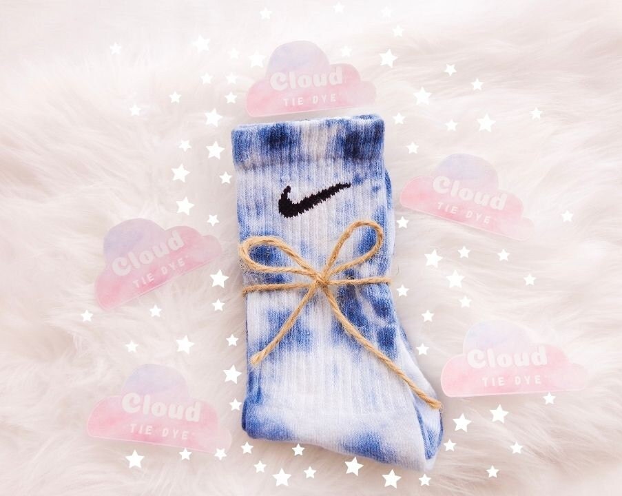 etsy tie dye nike socks