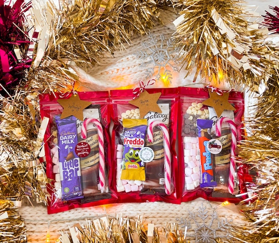 Christmas Hot Chocolate Gift | Christmas Eve Box Filler | Personalised Christmas Stocking Filler | Christmas Hot Chocolate Hug In A Box Gift