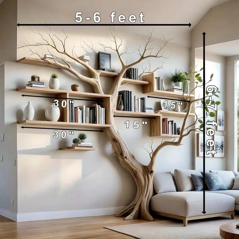 Étagères D'angle Flottantes Murales En Bois Rustique - Déco Intérieure Maison