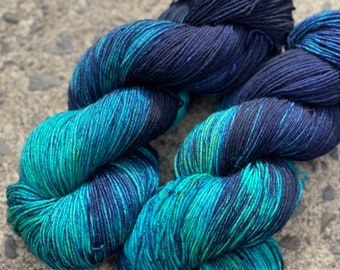 Aurora-hand dyed yarn