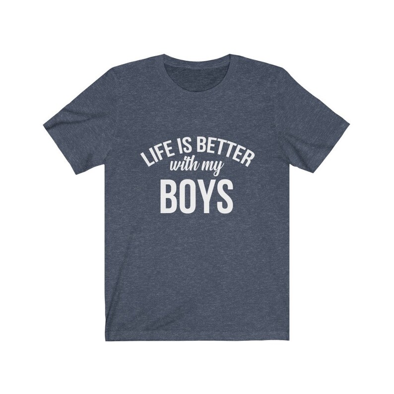 Mom Gift Life With Boys Mothers Day Gift From Son Life Is Better With My Boys Shirt Boy Mom Shirt Mother And Son Shirt