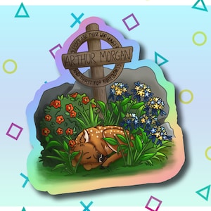 RDR2 &quot;Arthur&#39;s Peace&quot; 3.5&quot; Holo Sticker