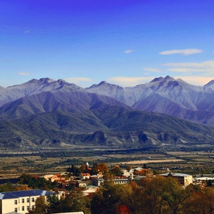 Caucasus Mountains,  sunshine print, Mountain Modern Art