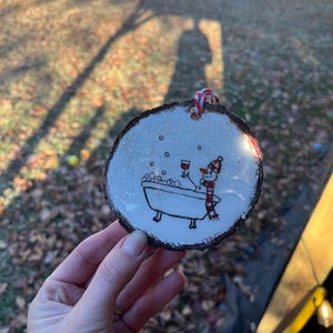 hand painted Christmas ornaments