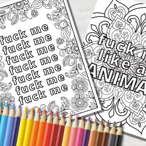 10 páginas para colorir sujas para adultos com palavrões impertinentes